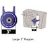 Korky Fits TOTO 3 in Blue Toilet Tank Flapper
