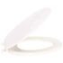 ProPlus Molded Wood Elongated Toilet Seat With Cover Closed Front White