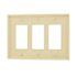 Leviton 3-Gang Ivory Decora/Rocker Nylon Midway/Midsize Wall Plate (1-Pack) PJ263-I
