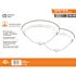 Commercial Electric 13 in. 2-Light Brushed Nickel Flush Mount with Frosted Glass Shade (2-Pack)