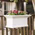 Mayne Yorkshire 24 in. x 12 in. Self Watering White Vinyl Window Box