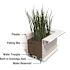 Mayne Yorkshire 24 in. x 12 in. Self Watering White Vinyl Window Box
