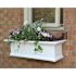 Mayne Yorkshire 36 in. x 12 in. Self Watering White Vinyl Window Box