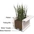 Mayne Yorkshire 36 in. x 12 in. Self Watering White Vinyl Window Box