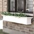 Mayne Yorkshire 72 in. x 12 in. Self Watering White Vinyl Window Box