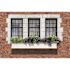 Mayne Yorkshire 72 in. x 12 in. Self Watering White Vinyl Window Box