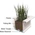 Mayne Yorkshire 72 in. x 12 in. Self Watering White Vinyl Window Box