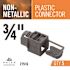 Halex 3/4 in. Standard Fitting Non-Metallic (NM) Cable Connector (5-Pack)