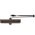 Universal Hardware Size 3 Medium Duty Commercial Door Closer - Standard, Parallel, Top Mount - UL 3-Hour Fire, Bronze Finish