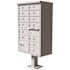 Florence USPS Delivery Pedestal Mounted vital Cluster Box Unit with 13 Mailboxes, 1 Parcel Locker in White