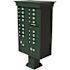 Florence USPS Delivery Pedestal Mounted vogue Classic Cluster Box Unit with 16 Mailboxes, 2 Parcel Lockers in Forest Green