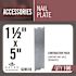 Halex 1-1/2 in. x 5 in. Nail Plate Bulk (100-Pack)