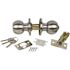 DANCO Entrance Keyed Door Knob Lock Set for Mobile Homes in Brushed Nickel