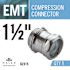 Halex 1-1/2 in. Electrical Metallic Tube (EMT) Compression Connector