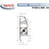 Slant/Fin Fine/Line 30.6 ft. Hydronic Baseboard Heater with Fully Assembled Element and Enclosure in Nu White