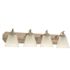 Hampton Bay Tavish 30 in. 4-Light Brushed Nickel Classic Vanity with Frosted Glass Shade
