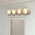 Hampton Bay Tavish 30 in. 4-Light Brushed Nickel Classic Vanity with Frosted Glass Shade