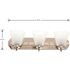 Hampton Bay Tavish 24 in. 3-Light Brushed Nickel Classic Vanity with Frosted Glass Shade