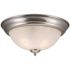 Design House Millbridge 2-Light Satin Nickel Ceiling Semi Flush Mount Light