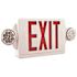 Lithonia Lighting Contractor Select LHQM Series 120/277-Volt Integrated LED White and Red Exit Emergency Combo W/9.6V BTRY