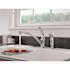 Delta Foundations Single-Handle Standard Kitchen Faucet with Side Sprayer in Chrome