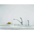 Delta Foundations Single-Handle Standard Kitchen Faucet with Side Sprayer in Chrome