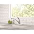 Delta Foundations Single-Handle Standard Kitchen Faucet with Side Sprayer in Chrome