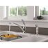 Delta Foundations Single-Handle Standard Kitchen Faucet with Side Sprayer in Chrome
