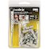 Triple Grip #8 x 1-1/2 in. Plastic Push-In Ribbed 46 lbs. Anchors (15-Pack)