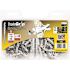 Triple Grip #8 1-1/4 Gray Ribbed Anchors with Screws (100-Pack)