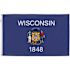 Valley Forge Flag 3 ft. x 5 ft. Nylon Wisconsin State Flag