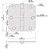 Everbilt 3-1/2 in. x 5/8 in. Radius Satin Nickel Door Hinge