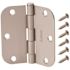 Everbilt 3-1/2 in. x 5/8 in. Radius Satin Nickel Door Hinge