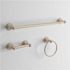 Delta Crestfield 3-Piece Bath Hardware Set with Towel Ring Toilet Paper Holder and 24 in. Towel Bar in Brushed Nickel