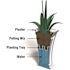 Mayne Cambridge 28 in. Tall Self-Watering Black Polyethylene Planter