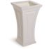 Mayne Cambridge 28 in. Tall Self-Watering White Polyethylene Planter