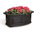 Mayne Nantucket 24 in. x 11.5 in. Self-Watering Black Polyethylene Window Box