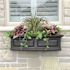 Mayne Nantucket 36 in. x 11.5 in. Self-Watering Black Polyethylene Window Box
