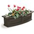 Mayne Nantucket 36 in. x 11.5 in. Self-Watering Black Polyethylene Window Box