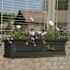 Mayne Nantucket 48 in. x 11.5 in. Self-Watering Black Polyethylene Window Box