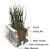 Mayne Nantucket 48 in. x 11.5 in. Self-Watering Black Polyethylene Window Box