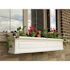 Mayne Nantucket 60 in. x 11.5 in. Self-Watering White Polyethylene Window Box