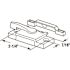 Prime-Line White Powder Coat Diecast Construction Used on Single and Double Hung Windows Sash Lock