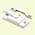 Prime-Line White Powder Coat Diecast Construction Used on Single and Double Hung Windows Sash Lock