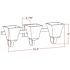 Design House Torino 3-Light Satin Nickel Vanity Light
