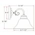 Design House Millbridge 1-Light Satin Nickel Wall Mount Sconce