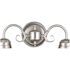 Design House Millbridge 2-Light Satin Nickel Sconce with Alabaster Glass Shade