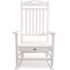 Trex Outdoor Furniture Yacht Club Classic White Plastic Outdoor Patio Rocker