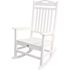 Trex Outdoor Furniture Yacht Club Classic White Plastic Outdoor Patio Rocker