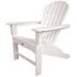 Trex Outdoor Furniture Yacht Club Shellback Classic White Plastic Patio Adirondack Chair